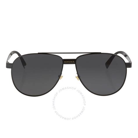 ve2209 versace|Versace Grey Pilot Unisex Sunglasses VE2209 100987 58.